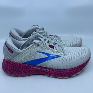 Brooks Adrenaline GTS White, Pink & Blue Athletic Shoes